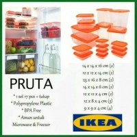 kotak makan IKEA 1 set isi 17 pcs - food container - kotak makan