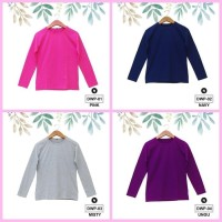 Terhits Kaos Polos Wanita Baju Lengan Panjang Distro Cotton Combed -