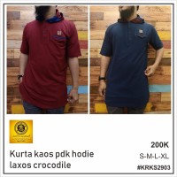Baju gamis kurta hoodie modern pria casual al mwa premium original