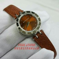Jam Tangan Wanita / Cewek Bvlgari Brown Silver Grade Premium AAA