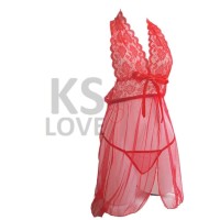 Lingerie Baju Tidur Dress Sexy Babydoll Seksi warna hitam putih merah