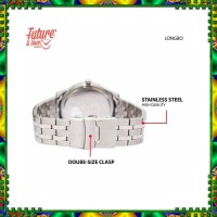 LONGBO Jam tangan fashion pria analog Stainless steel strap