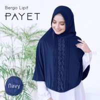 Khimar hijab jilbab Bergo Lipit payet terbaru