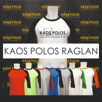 Kaos Polos Raglan Surabaya Cotton Combed SIZE S, M, L,