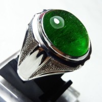 CINCIN BATU AKIK ZAMRUD KALIMANTAN TOP CRYSTAL