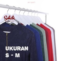 Gamis ukuran Kecil S - M Jersey Emboss Motif Relief Polos Embos lembut