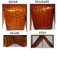DOMPET RAJUT KULIT BUAYA ASLI DARI PAPUA