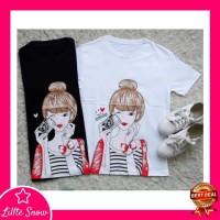 New Arrival Kaos T Shirt Lengan Pendek 825 / Baju Atasan Wanita 825 -