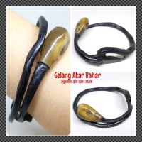 GELANG AKAR BAHAR HITAM PLUS BONGGOL. DIJAMIN ASLI DARI ALAM MADURA.