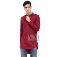VM Baju Koko Jumbo Gamis Koko Muslim Maron Polos