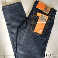 Celana Jeans Pria Lea Levis Wrangler Dongker Reguler Original Murah