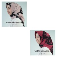 Kerudung Segi Empat (bukan instan) Wolfis Monalisa - Jilbab Segiempa
