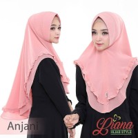 Hijab Jilbab Khimar Syari Mini Penguin Rempel 2 Layer ANJANI