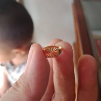 Terbaru Cincin Bayi Emas Asli Murah Kadar 375 /Cincin Bayi Laki Laki