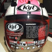 LIMITED Helm KYT Dj Maru DJmaru white pink
