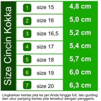 HOT SALE Cincin Mata 3 Kokka Kaukah - Mata Berlian Putih - Bisa untuk