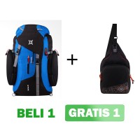 Tas Ransel Gunung / H-1902 Biru / Daypack Kamping Backpack Hiking Bags