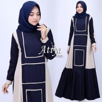 Gamis Syarii Pakaian Wanita Muslimah Hasanah Atiya Dress Mat Tory Burc