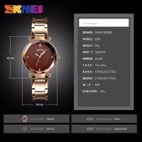 Paling Laris Jam Tangan Skmei Wanita Analog Model Terbaru Mewah - Ungu