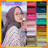 Jilbab segi empat Nissa sabyan square diamond kerudung hijab polos