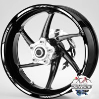 Stiker Velg Sticker Decal Motor Yamaha Yzf R25 Putih