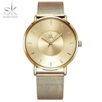 JAM TANGAN BRANDED PROMO WANITA ORI IMPORT SHENGKE TALI PASIR K005 A
