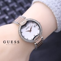 JAM TANGAN GUESS DATE RANTAI ( 5 WARNA)1 - I SILVER RSGLD