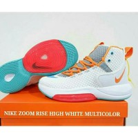 SEPATU BASKET NIKE ZOOM HIGH WHITE MULTICOLOR