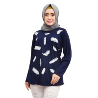 Kaos Murah Kaos Muslim/Baju Muslim/Pakaian Muslim Wanita Motif Bulu