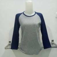 MURAH 10369 Kaos raglan lengan panjang