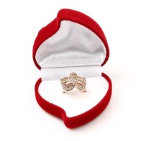 kotak cincin beludru kalung gelang love hati / box aksesoris murah