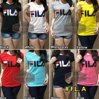 Best Kaos FILA / Atasan Baju Blouse Wanita Branded