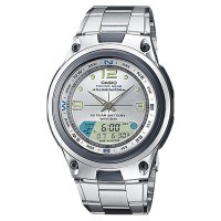 Casio Standard Jam Tangan Pria - Silver AW-82D-7AVDF
