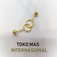 Termurah Anting Emas Toge Bayi 0.5 Gram 0.5Gr 1/2Gr Emas 24 Karat 24K