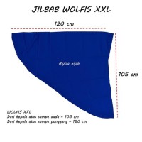 Jilbab Instan Xxl Wolfis Wolpeach Premium Grade A Murah Anak Sekolah -