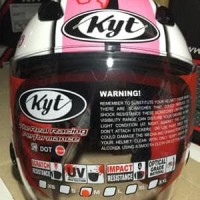 New Helm KYT Dj Maru / DJmaru white pink