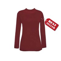 Manset Wanita Manset Baju Kaos Dalam Wanita Lengan Panjang Merah