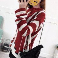 Sweater Kaos Baju Fashion Wanita Shirt Kemeja Blouse Atasan Korea New