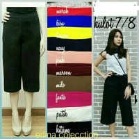 pakain wanita Celana Kulot 7 8 jumbo bb 55 68kg kulot pendek fit xl t