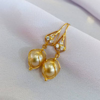 anting emas asli 22 karat mutiara laut asli lombok