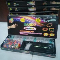 Diy Rainbow Loom Bands Colorful Gelang Karet Handmade - Lengkap