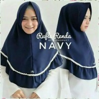 Hijab Instan Khimar Pet Renda Rempel / Jilbab Instant / Kerudung MURAH