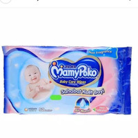 Wet wipes mamypoko non fragrance 52 lbr/Tissue basah mamypoko