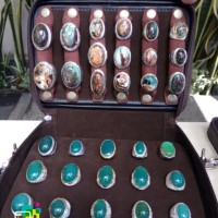 TERMURAH dompet tas kotak cincin batu akik mix slongsong tanam kulit
