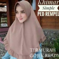 BANTING HARGA A021 JILBAB KHIMAR PET RAMPEL JILBAB REMPEL INSTANT