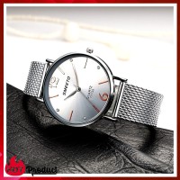Jam Tangan Quartz Analog Tipis Anti Air Gaya Korea untuk Pria / Wanita