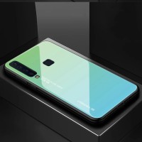 Casing case Samsung Galaxy A9 2018 back tempered glass Premium