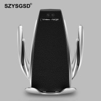 New 10W Qi Car Wireless Charger For iPhone XR X8 Samsung Automatic