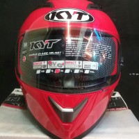 HELM FULL FACE KYT FALCON 2 SOLID FIRE RED