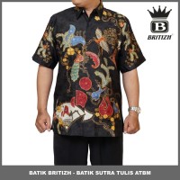 BATIK BRITIZH SUTRA ATBM / BATIK ONLINE PRIA PREMIUM